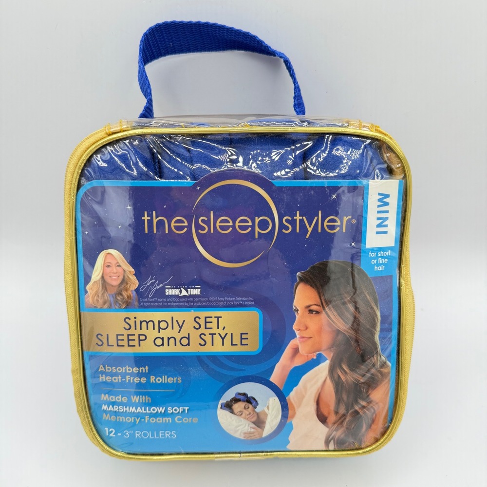 As Seen On TV The Sleep Styler 3 inch Hair Curling Rollers - Blue (12 Piece)